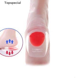 Topspecial 1 Pair Silicon Gel Heel Cushion Relieve Foot Pain Care Half Heel Insole Pad .