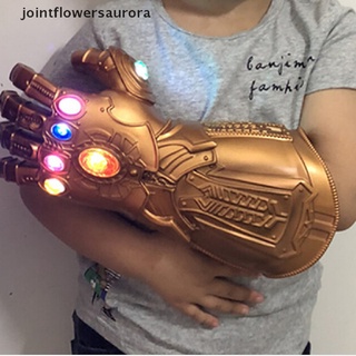 nuevo stock avengers thanos infinity guantelete led guantes light up cosplay para niños adultos calientes