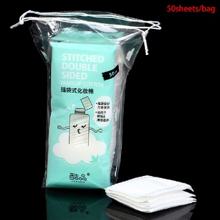 【AFS】 50sheets Disposable Double-sided Cotton Makeup Remover Pad Makeup Remover Paper 【Attractivefinestar】