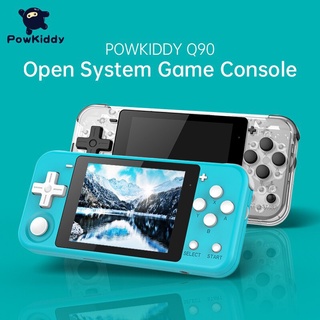 Powkiddy Q90 Open Source Dual System consola de juegos Retro de mano de 3 «HD IPS pantalla compatible con juegos PS1 3D