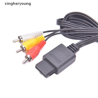 xycl n64 snes 6ft rca tv av audio video estéreo cable cable para consola de juegos fad