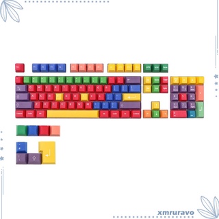 112-Key Colorful Keycaps for Cherry MX Keys Mechanical Keyboards Gaming