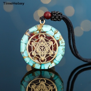 Ay: collar colgante de geometría sagrada Chakra energía collar joyería meditación.