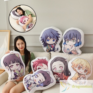 demon slayer anime almohada de felpa acogedor abrazo suave almohada anime decoraciones para el hogar