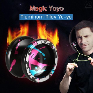 Tfh Magic Yoyo V3 no responde de alta velocidad de aleación de aluminio yo-yo CNC torno con cuerda giratoria para niños niñas niños K