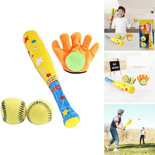 [Tachiuwa3] juego De baseball De Espuma suave para niños/2 Bolas/1 raqueta/1 golosina/jardín De niños (1)