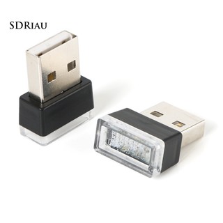 18MA 5V Interior Del Coche Mini USB Luz De Noche Lámpara LED Iluminación Atmósfera Kit (7)