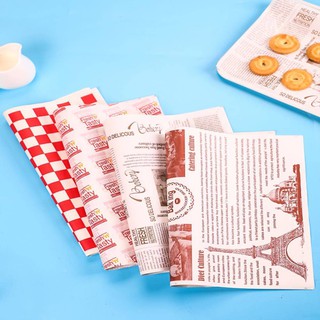 Papel de regalo de alimentos sándwich papel de regalo de papel sándwich de alimentos hamburguesa absorción de aceite sandwich bolsa de embalaje pan absorbente de aceite hoja de hornear papel se puede cortar hogar