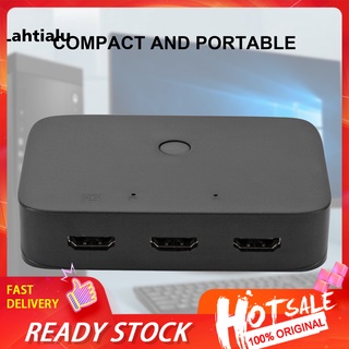 Lahtialu fácil instalación KVM interruptor USB2.0 compatible con HDMI Plug Play KVM interruptor compatible con HD