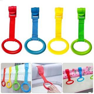 PANDORA 1/4PCS For Playpen Pendants Baby Crib Hook Pull Ring Help Baby Stand Hanging Ring General Use Bed Rings Baby Toys/Multicolor