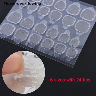 ffcl 10 hojas diy manicura doble cara adhesiva cinta adhesiva pegamento pegatinas arte de uñas caliente