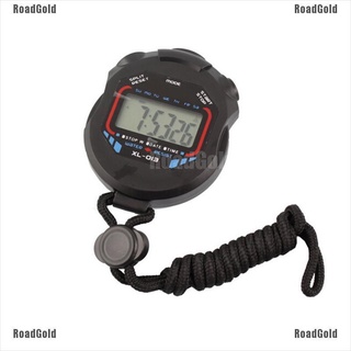 roadgold digital profesional de mano lcd cronógrafo temporizador deportivo cronómetro stop watch belle