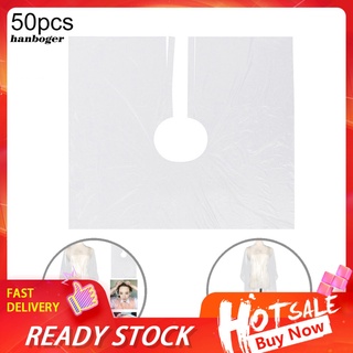 Han_ 50Pcs 120cmx160cm Disposable Hairdressing Capes Waterproof Hair Cutting Apron