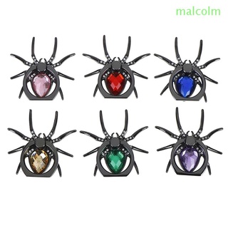 MALCOLM1 Soporte Celular Plegable De Teléfono Inteligente De Metal Anillo De Dedo Araña Móvil Titular/Multicolor