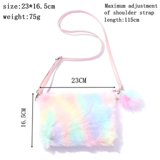 linda niña adolescente mini felpa unicornio mochila niño arco iris bolsa de la escuela regalo de cumpleaños (4)