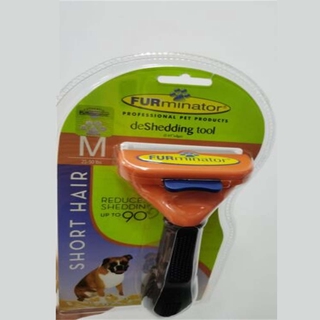 Pelador de pelo des-Shedding herramienta para perros de pelo corto mediano 21-50lbs Pet cepillo de depilación peine (6)