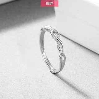 Anillo de acero de titanio diamante pareja anillo hombres mujeres anillo de una sola fila anillo de diamantes