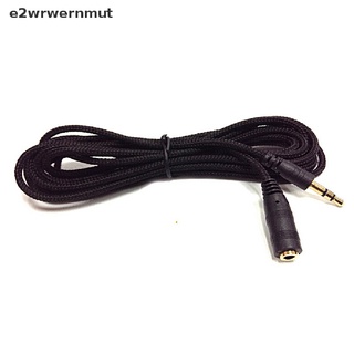 *e2wrwernmut* 5M 16ft 3.5mm Female to Male F/M Headphone Stereo Audio Extension Cable Cord Black hot sell (7)