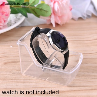 (auspiciounm) 1 caja de plástico transparente para joyas, caja de reloj de pulsera, caja multifuncional en venta