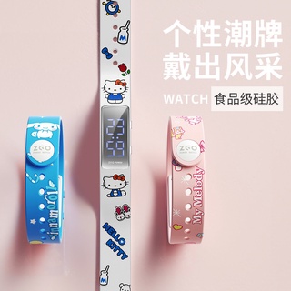 Zhenggang ZGOx Sanrio reloj inteligente mujer estudiante Yugui perro podómetro reloj despertador niño multifunción pulsera electrónica (6)