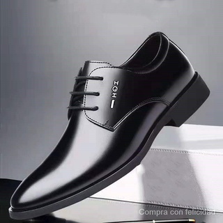 Zapatos de vestir clásicos de negocios para hombre, calzado Formal elegante para boda, Oxford, sin cordones, para oficina, novedad de 2020 on8F