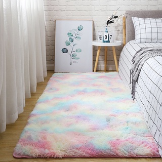 Alfombra de área alfombra mullida alfombra piso Shaggy poliéster fibra Tie-teed dormitorio