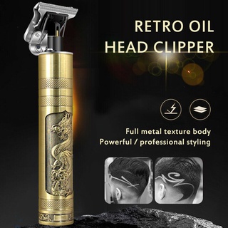 Nuevo♥ 1 conjunto eléctrico Pro T-outliner inalámbrico Trimmer inalámbrico portátil Clipper de pelo de carga de afeitar salón de pelo (4)