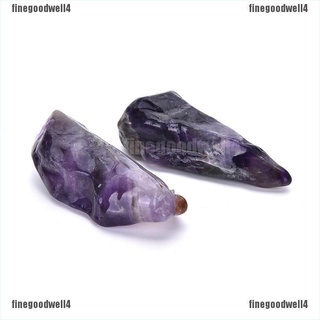 Finegoodwell4 100g Natural Purple Amethyst Point Quartz Crystal Rough Rock Specimen Healing JV, Brilliant