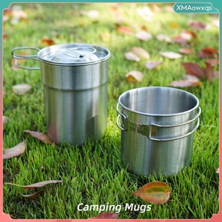 Porttil 2x Kit de taza de Camping tazn de cocina taza de agua senderismo
