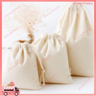 bolsa de encuadernación de lona caliente pequeña bolsa de tela de lino ambiental cordón bolsa de algodón