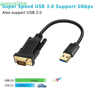 Augustine práctico convertidor portátil Cables de vídeo adaptador Durable USB a VGA adaptador para PC portátil escritorio USB 3.0 adaptador de Audio de alta calidad/Multicolor