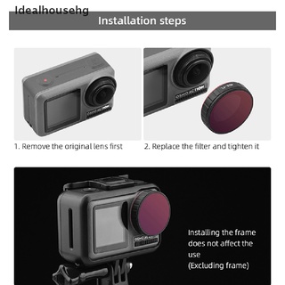 [Idealhousehg] for OSMO Action CPL UV ND ND4-8-PL Lens Filters Set for DJI Osmo Action Camera Hot Sale