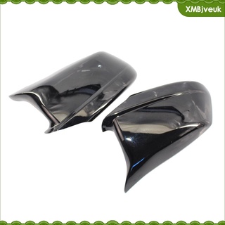 2x Side Rearview Mirror Cover Black Replace Style For BMW 5Series F10 11-13