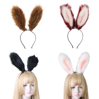 la halloween navidad cosplay props lindo conejo largo oreja diadema para mujer