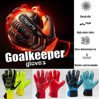 RNSE 1 par de guantes de portero de látex/protección de dedos/fútbol profesional