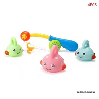 rom 4 unids/set bebé baño juguete niños plástico pesca agua juguete pinch agua spray gancho (1)