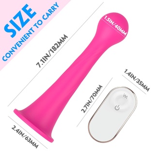 Vibrador de 9 frecuencias de metal con Ventosa suave masajeador Estimulador recargable Para adultos juguete sexual Para parejas mujeres (2)