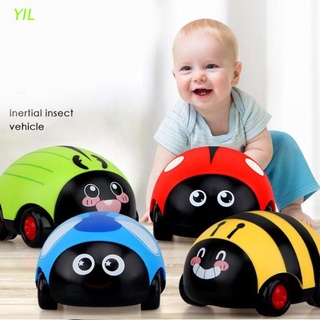 yil 1 conjunto de novedad niños tire hacia atrás coche juguetes lindo insecto en forma de tire hacia atrás coche juguetes juegos de césped mejor regalo