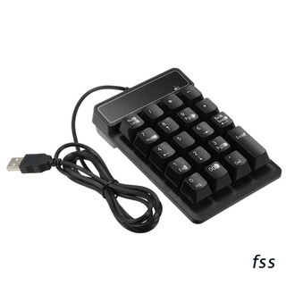 fss. mini teclado numérico usb con cable de 19 teclas digital numérico teclado para windows xp/7/8 portátil pc accesorios de ordenador