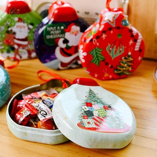 [disponible en inventario] caja de hojalata redonda de navidad, caja de caramelos, caja de galletas, tarro de caramelos, #topfashionlife