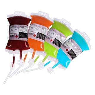DIY bolsa de sangre reutilizable energía de la sangre bebida bolsa concentrada jugo paquete de energía (4)