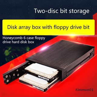 Kim Oimaster caja De disco duro interior con doble disco Eb 6250