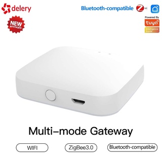 delery tuya Multi-mode Smart Gateway ZigBee 3.0 Bluetooth-compatible Mesh Hub Work with Tuya Smart App Voice Control via Alexa Google Home cl