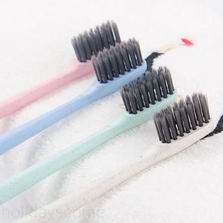 10 unids/set adultos paja de trigo suave cepillo de dientes cepillo de limpieza de dientes cepillo de viaje uso en el hogar cepillo de dientes holidayscome (1)