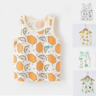 DAY Cotton Undershirts Tanks Tagless Cute Colored Fruit Animal Camisole Undershirts for Toddler