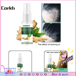 Corkh obvio efecto cuidado del cabello Spray cuero cabelludo esencial Spray no graso para los hombres