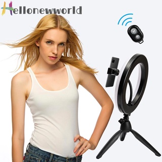 Hellonewworld - lámpara de relleno para Selfie (8 pulgadas, con trípode, Bluetooth, compatible con Control remoto) (6)
