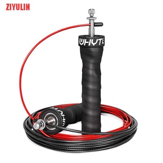 ziyulin crossfit cuerda de salto velocidad y cuerda de salto ponderada con rodamientos de bolas de cable de velocidad