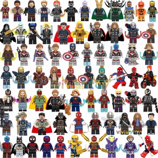 Lego Marvel Super Heroes Minifigures Iron Man Spiderman Thor Vengadores Endgame Bloques De Construcción DIY Juguetes De Niños