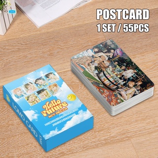 55 unids/caja nct dream photo card 2021 hello future album lomo tarjeta fotográfica tarjetas postal (1)